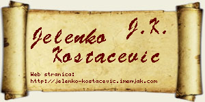Jelenko Kostačević vizit kartica